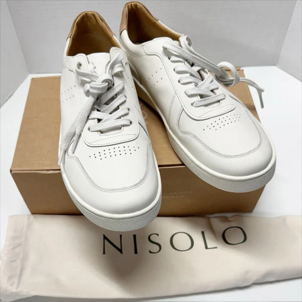 Nisolo | Bria Go To Court Sneaker In White - New With Box - Picture 12 of 12